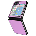 For Samsung Galaxy Z Flip5 5G Shockproof Phone Case Texture PU Leather+PC Slim Cover