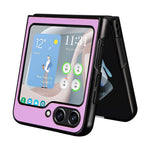 For Samsung Galaxy Z Flip5 5G Shockproof Phone Case Texture PU Leather+PC Slim Cover