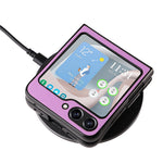 For Samsung Galaxy Z Flip5 5G Shockproof Phone Case Texture PU Leather+PC Slim Cover