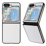 For Samsung Galaxy Z Flip5 5G Shockproof Phone Case Texture PU Leather+PC Slim Cover