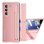 For Samsung Galaxy Z Fold5 5G Kickstand Case Hinge Protection PC Phone Cover with Screen Film / Stylus
