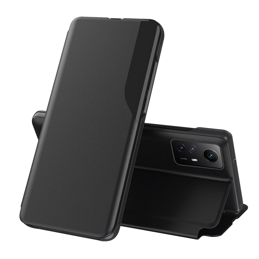 Xiaomi Redmi Note 12S 4G mobilskal Folio Flip PU Läder Stativfodral