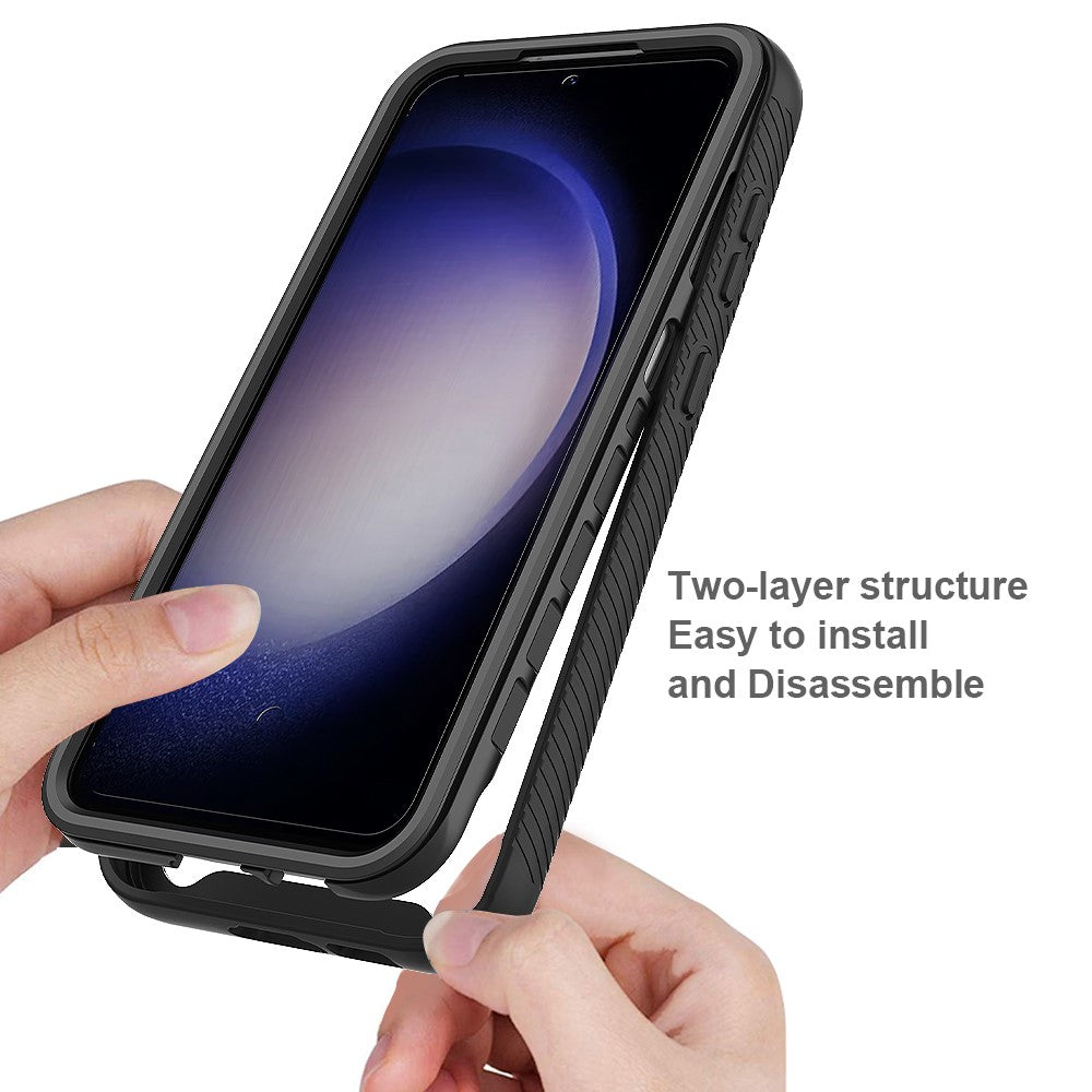Clear Back Phone Case for Samsung Galaxy S23 FE , Acrylic+PC+TPU Anti-Scratch Phone Cover