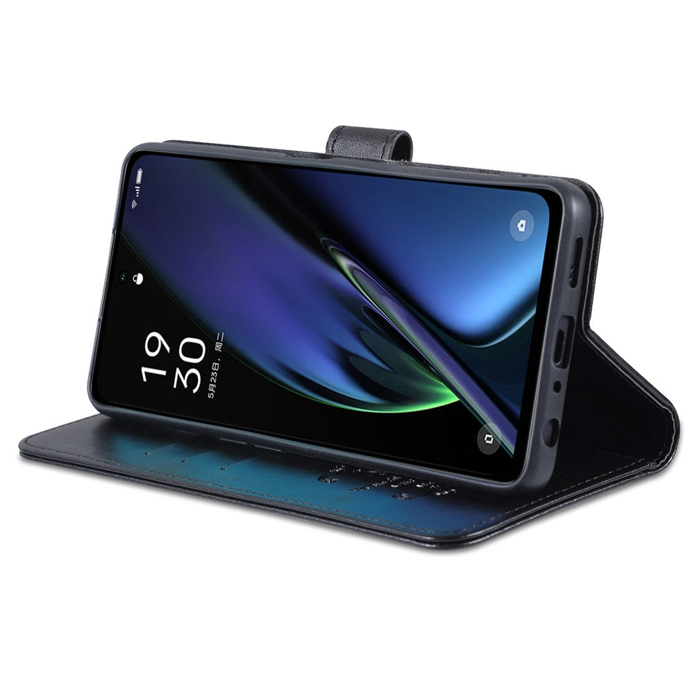 AZNS Wallet Phone Cover for Oppo K11x 5G , Stand PU Leather Anti-scratch Phone Case
