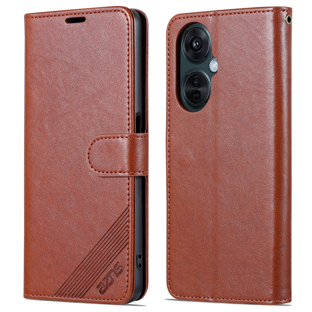 AZNS Wallet Phone Cover for Oppo K11x 5G , Stand PU Leather Anti-scratch Phone Case
