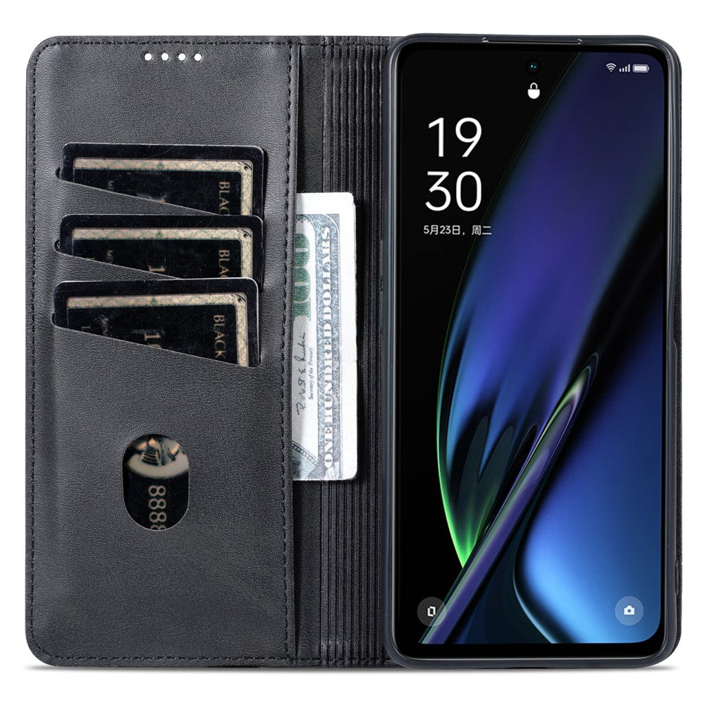 AZNS Til Oppo K11x 5G Wallet PU Læder Telefoncover Kohud Tekstur Stand Cover