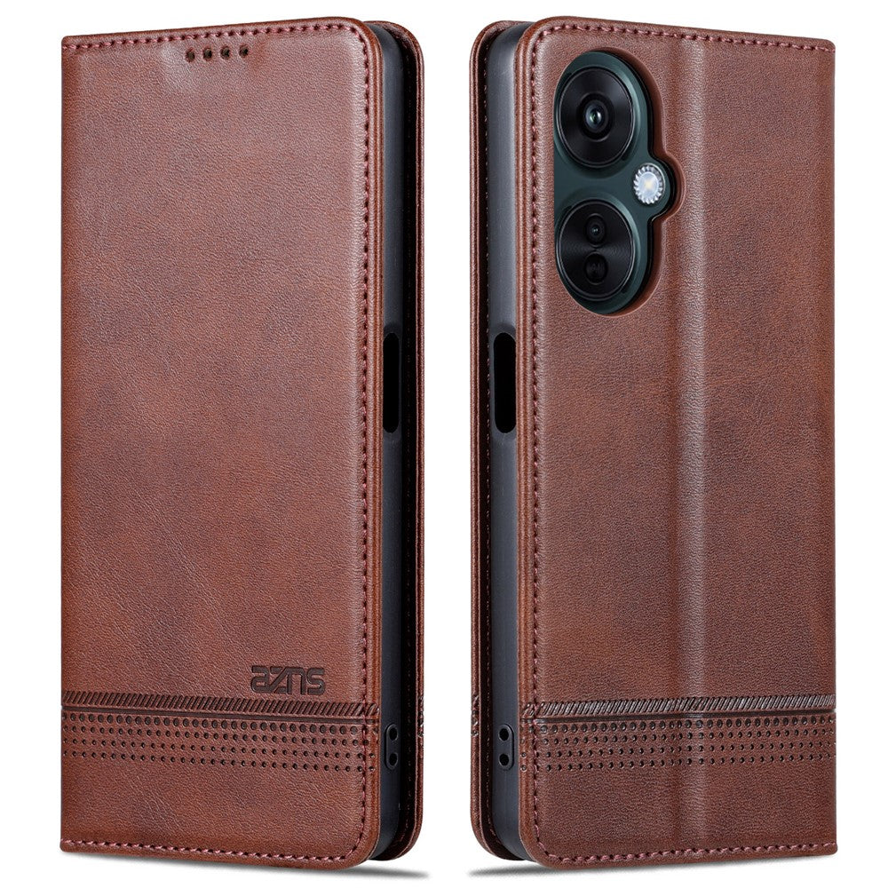 AZNS Til Oppo K11x 5G Wallet PU Læder Telefoncover Kohud Tekstur Stand Cover