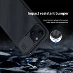 NILLKIN CamShield Pro Series for iPhone 15 Plus Anti-scratch Phone Case Slide Camera Shield PC+TPU Cover