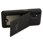 N.BEKUS til Samsung Galaxy A13 4G / A13 5G Læder+TPU Bagcover med Kickstand RFID-blokerende kortholder Telefoncover