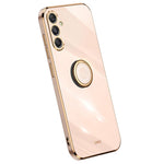 XINLI mobilskal till Samsung Galaxy S23 FE Elektropläterat TPU Fallskydd med Ringstativ