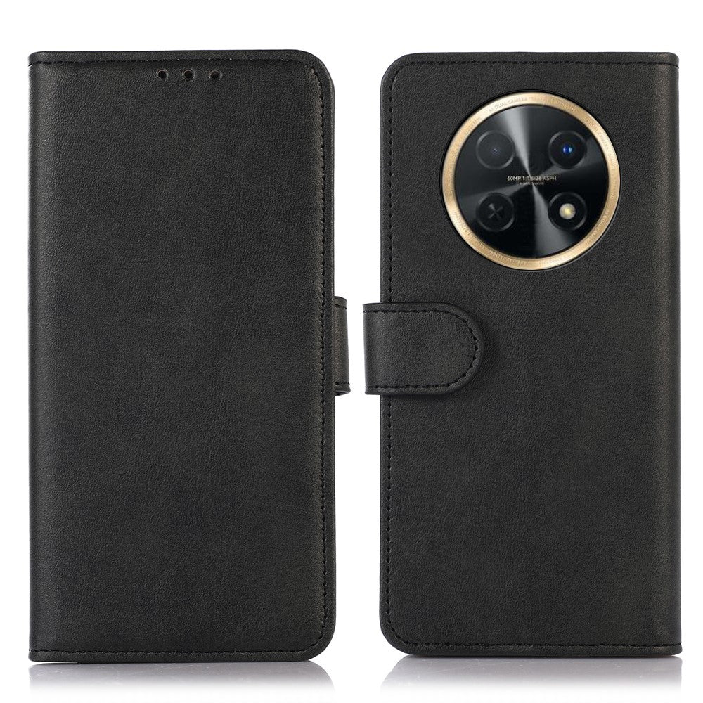 For Huawei nova Y91 4G / Enjoy 60X Cowhide Texture Phone Case Wallet Stand Leather Phone Cover
