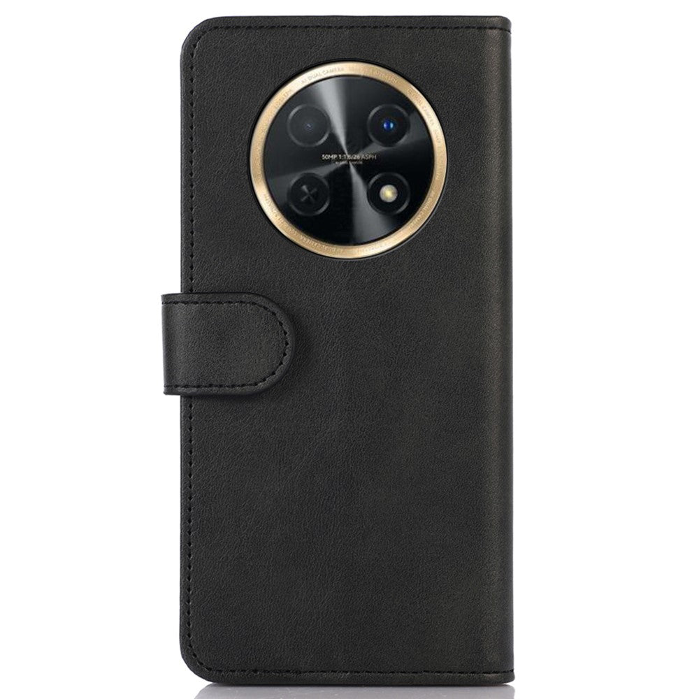 For Huawei nova Y91 4G / Enjoy 60X Cowhide Texture Phone Case Wallet Stand Leather Phone Cover