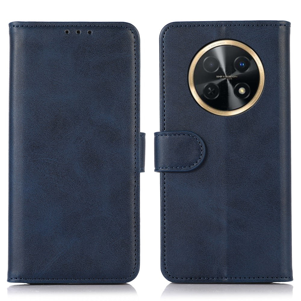 For Huawei nova Y91 4G / Enjoy 60X Cowhide Texture Phone Case Wallet Stand Leather Phone Cover