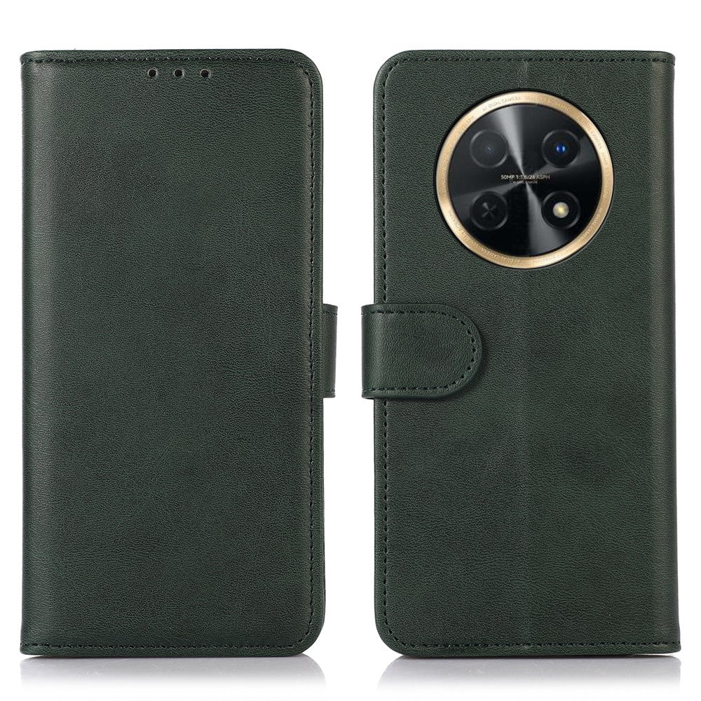 For Huawei nova Y91 4G / Enjoy 60X Cowhide Texture Phone Case Wallet Stand Leather Phone Cover