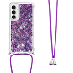 For Samsung Galaxy S23 FE TPU Case Quicksand Design Phone Cover with Lanyard