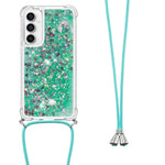For Samsung Galaxy S23 FE TPU Case Quicksand Design Phone Cover with Lanyard