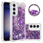 For Samsung Galaxy S23 FE TPU Case with Kickstand Quicksand Shockproof Cover