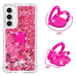 For Samsung Galaxy S23 FE TPU Case with Kickstand Quicksand Shockproof Cover