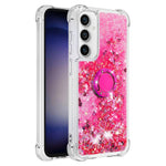 For Samsung Galaxy S23 FE TPU Case with Kickstand Quicksand Shockproof Cover
