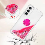 For Samsung Galaxy S23 FE TPU Case with Kickstand Quicksand Shockproof Cover