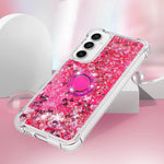 For Samsung Galaxy S23 FE TPU Case with Kickstand Quicksand Shockproof Cover
