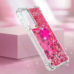 For Samsung Galaxy S23 FE TPU Case with Kickstand Quicksand Shockproof Cover