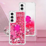 For Samsung Galaxy S23 FE TPU Case with Kickstand Quicksand Shockproof Cover