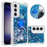 For Samsung Galaxy S23 FE TPU Case with Kickstand Quicksand Shockproof Cover