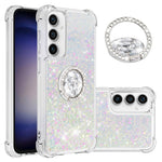For Samsung Galaxy S23 FE TPU Case with Kickstand Quicksand Shockproof Cover