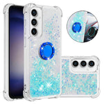 For Samsung Galaxy S23 FE TPU Case with Kickstand Quicksand Shockproof Cover