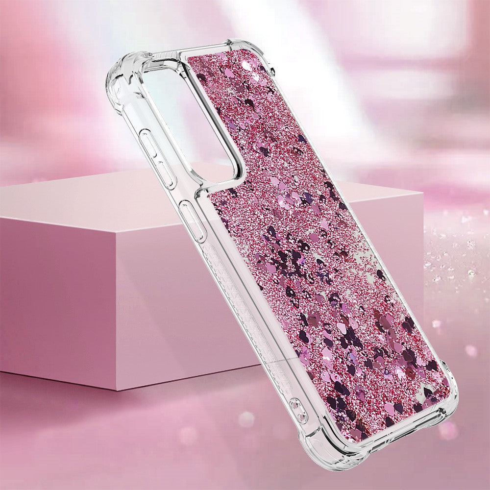 For Samsung Galaxy S23 FE TPU Case Glitter Quicksand Shockproof Phone Back Cover
