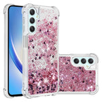 Til Samsung Galaxy A24 4G (162,1 x 77,6 x 8,3 mm) TPU Cover Glitter Kviksand Stødsikkert Telefonbagside Cover