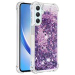 Til Samsung Galaxy A24 4G (162,1 x 77,6 x 8,3 mm) TPU Cover Glitter Kviksand Stødsikkert Telefonbagside Cover