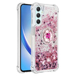 For Samsung Galaxy A24 4G (162.1 x 77.6 x 8.3mm) TPU Case with Kickstand Quicksand Shockproof Cover
