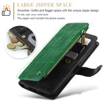 For iPhone 15 Pro Phone Cases with Strap CASEME C30 Zipper Multiple Card Holder PU Leather Cover