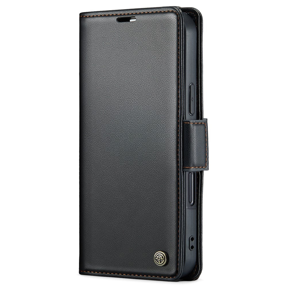 For iPhone 15 Pro Leather Case CASEME 023 RFID Blocking 3 Card Slot Mobile Cover