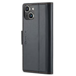 For iPhone 15 Plus Leather Case CASEME 023 RFID Blocking 3 Card Slot Mobile Cover