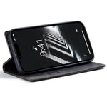 CASEME 013 Series For iPhone 15 Leather Wallet Phone Case Flip Stand Drop-proof Cover