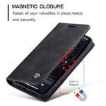 CASEME 013 Series For iPhone 15 Pro Max Leather Wallet Stand Phone Case Magnetic Closing Cover