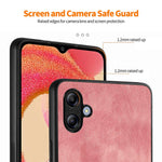 ENKAY HAT PRINCE For Samsung Galaxy A04e 4G / F04 4G / M04 4G Leather+PC Retro Phone Case with High Aluminium-silicon Glass Film