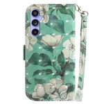 PU Leather Stand Filp Cover for Samsung Galaxy S23 FE , 3D Pattern Printing Wallet Phone Case with Strap