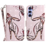 PU Leather Stand Filp Cover for Samsung Galaxy S23 FE , 3D Pattern Printing Wallet Phone Case with Strap