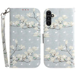 Til Samsung Galaxy A25 5G (Global) (161.0 x 76.5 x 8.3mm) PU-læder 3D-mønsterprint Standpungcover med rem