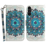 Til Samsung Galaxy A25 5G (Global) (161.0 x 76.5 x 8.3mm) PU-læder 3D-mønsterprint Standpungcover med rem