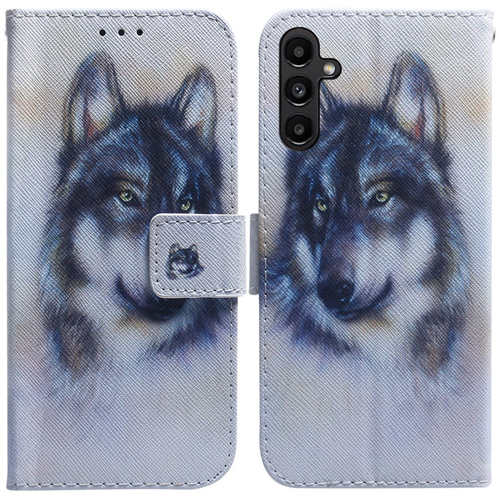 PU Leather Phone Case for Samsung Galaxy A25 5G (Global) (161.0 x 76.5 x 8.3mm) , Pattern Printing Wallet Flip Stand Cover