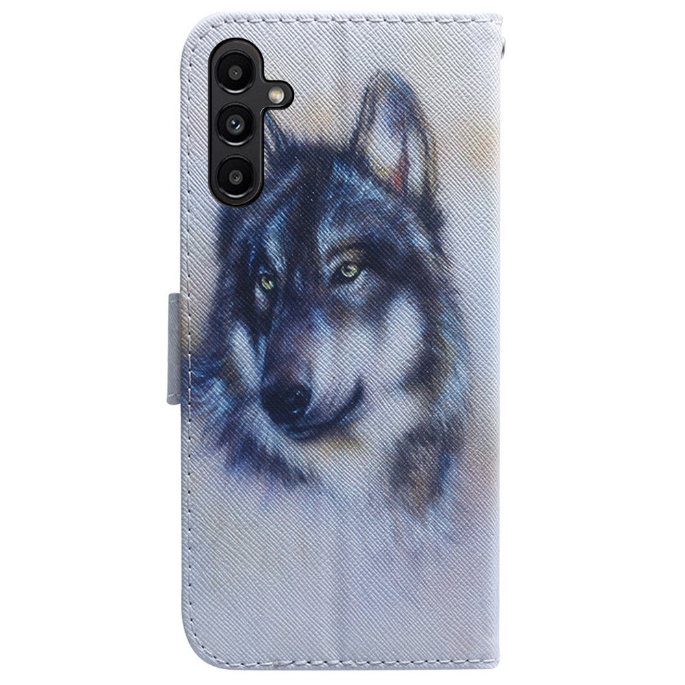 PU Leather Phone Case for Samsung Galaxy A25 5G (Global) (161.0 x 76.5 x 8.3mm) , Pattern Printing Wallet Flip Stand Cover