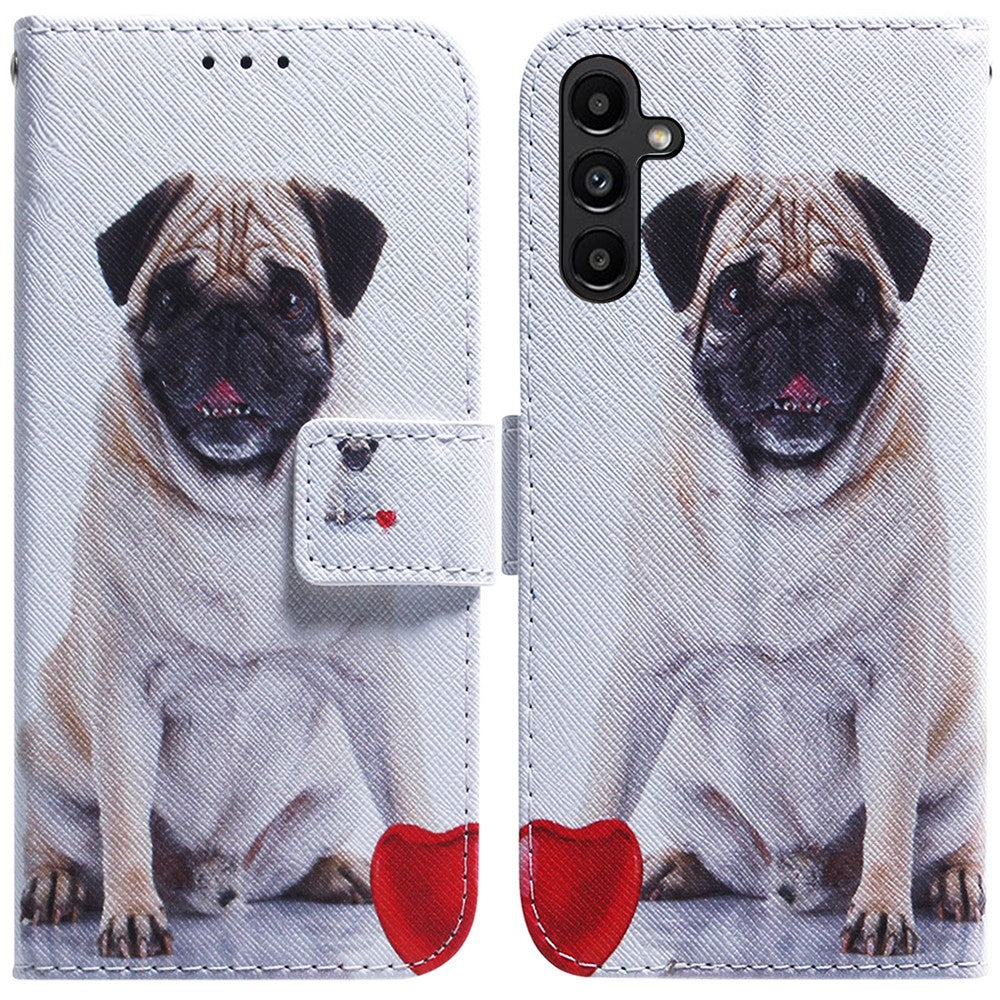 PU Leather Phone Case for Samsung Galaxy A25 5G (Global) (161.0 x 76.5 x 8.3mm) , Pattern Printing Wallet Flip Stand Cover