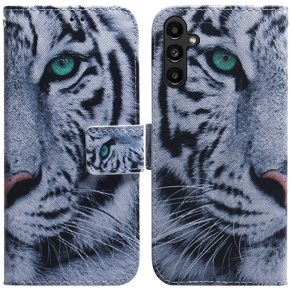 PU Leather Phone Case for Samsung Galaxy A25 5G (Global) (161.0 x 76.5 x 8.3mm) , Pattern Printing Wallet Flip Stand Cover