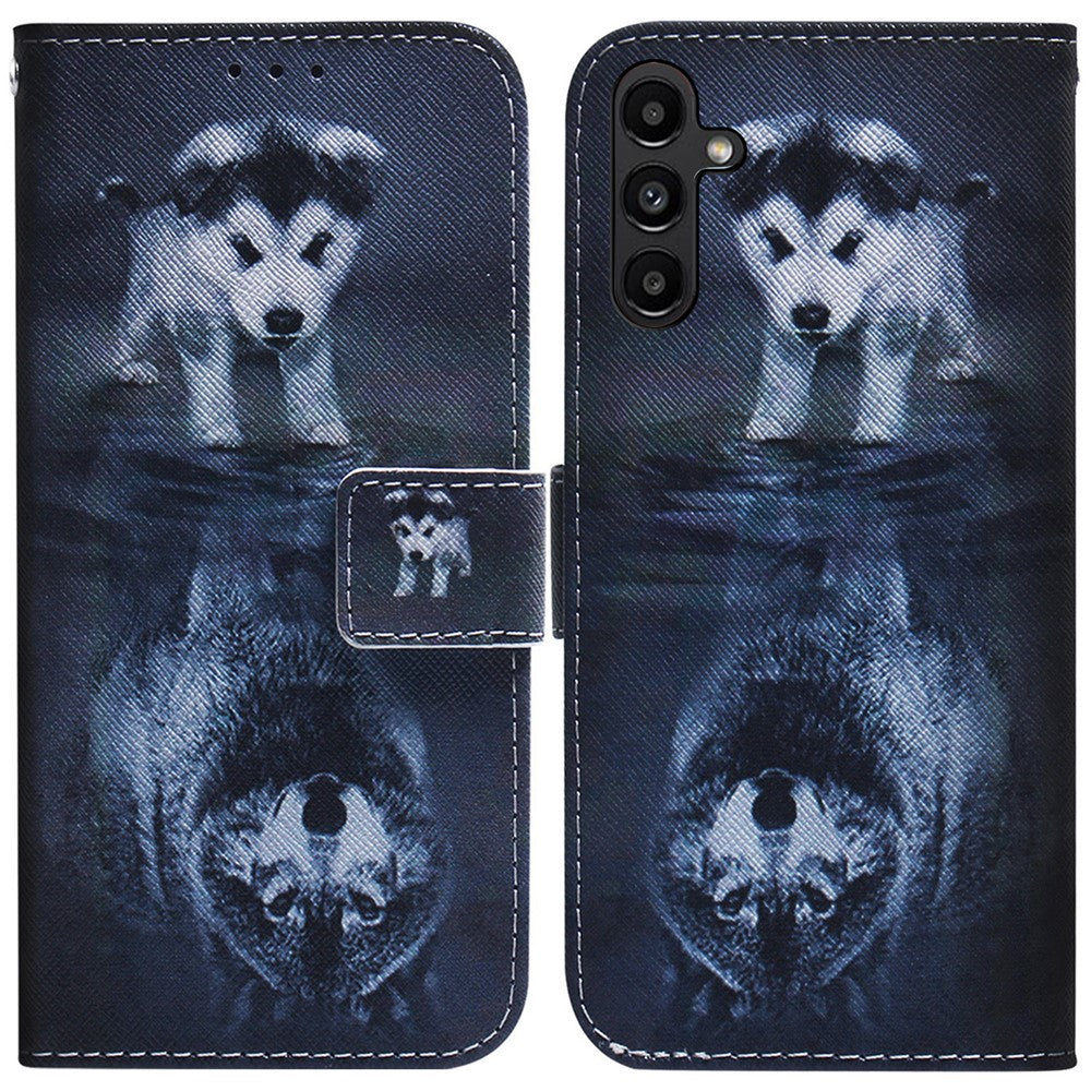 PU Leather Phone Case for Samsung Galaxy A25 5G (Global) (161.0 x 76.5 x 8.3mm) , Pattern Printing Wallet Flip Stand Cover