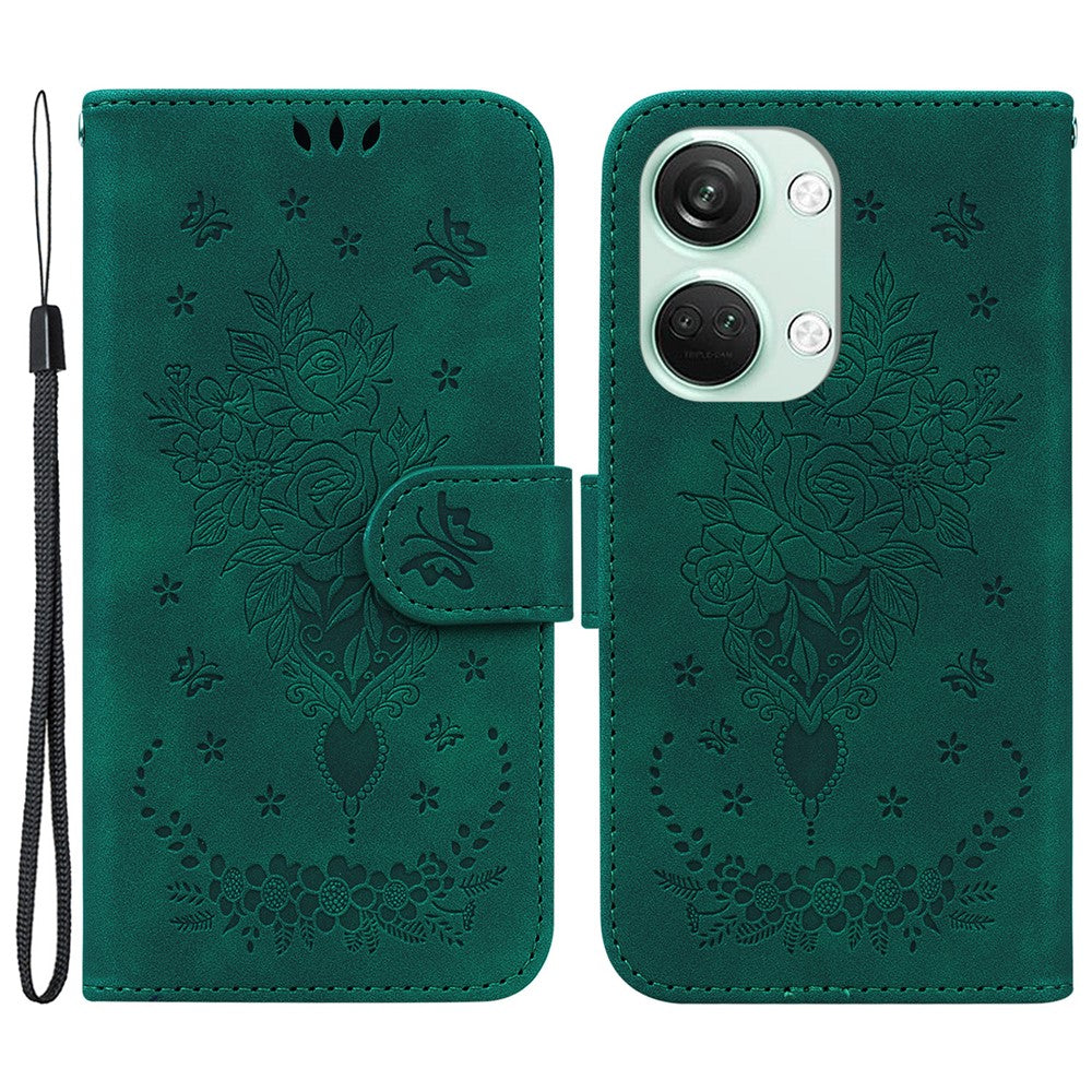OnePlus Nord 3 5G / Ace 2V PU-läder+TPU plånboksfodral med 8 former och tryck